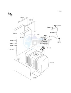 KRF 750 D [TERYX 750 4X4] (D8F) D8F drawing FUEL TANK