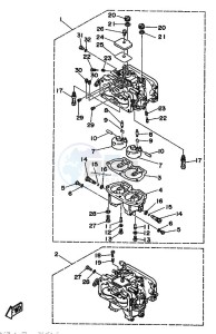 L130BETO drawing CARBURETOR