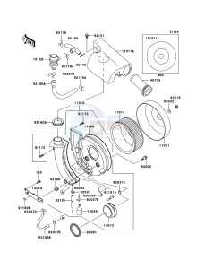 VN800 CLASSIC VN800-B10P GB XX (EU ME A(FRICA) drawing Air Cleaner