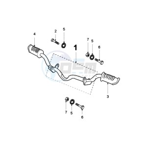 FOX GSX EU1 drawing FOOTREST