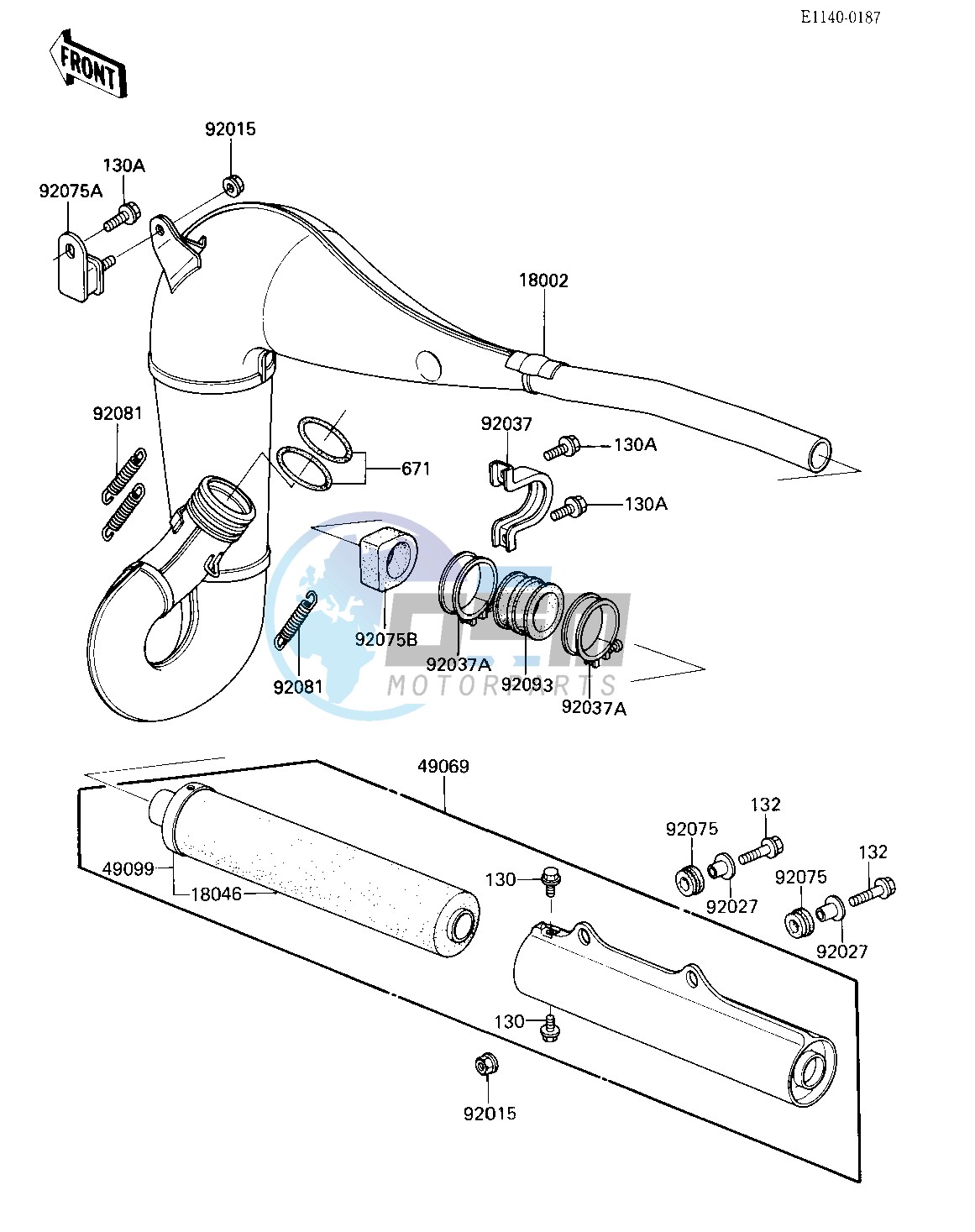 MUFFLER -- 84 A2- -