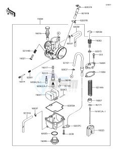 KX85-II KX85DEF EU drawing Carburetor