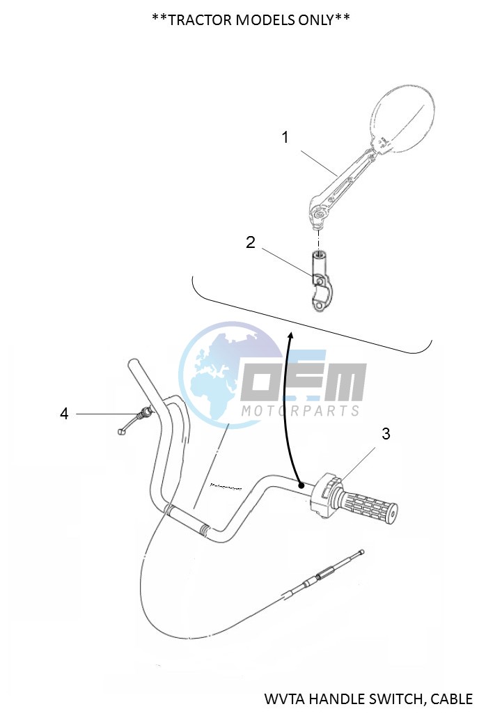 WVTA HANDLE SWITCH, CABLE