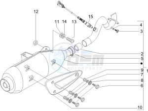 Beverly 250 ie e3 drawing Silencer