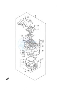 DF 25 V-Twin drawing Carburetor Manual Starter