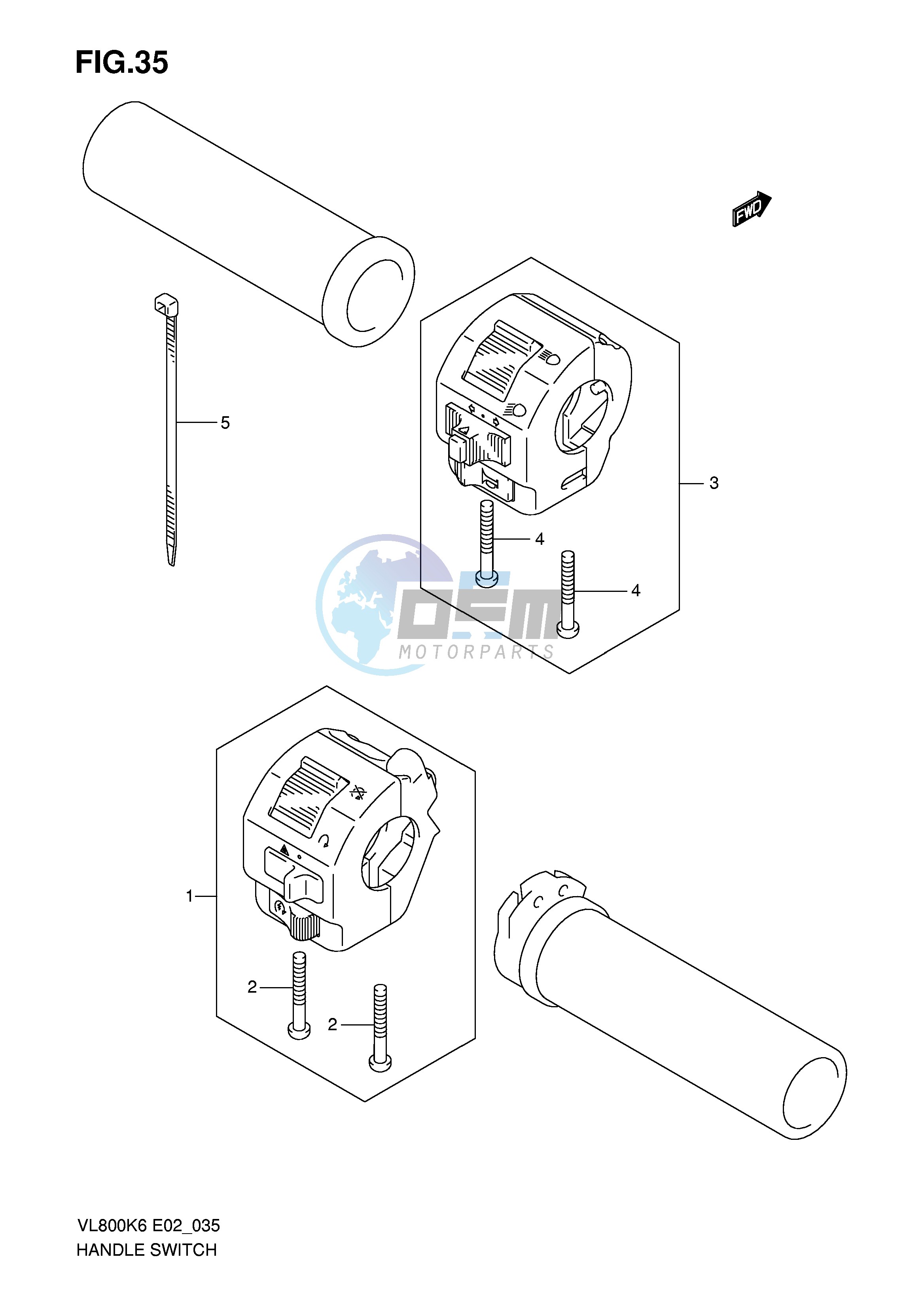 HANDLE SWITCH (MODEL K6)