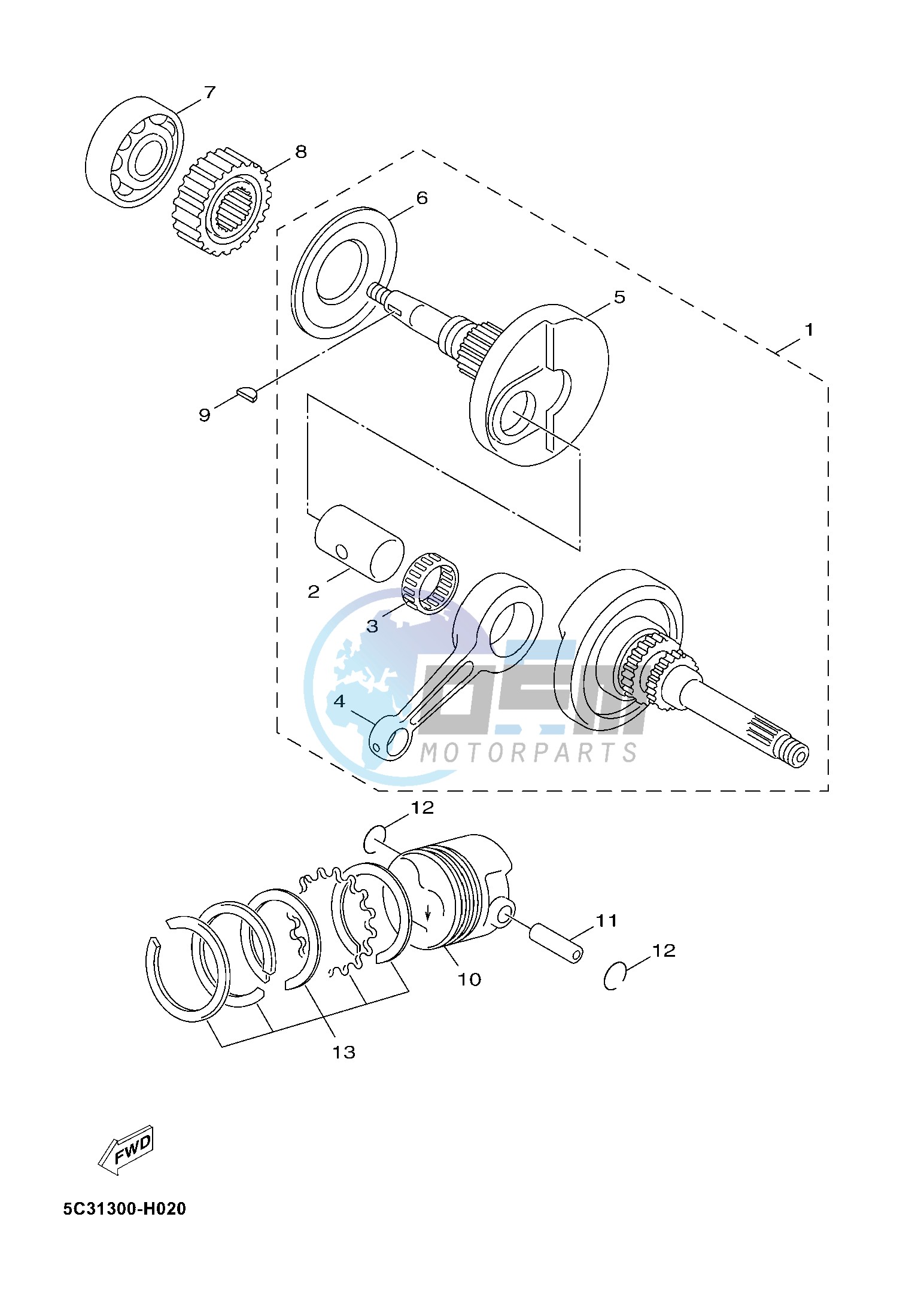 CRANKSHAFT & PISTON