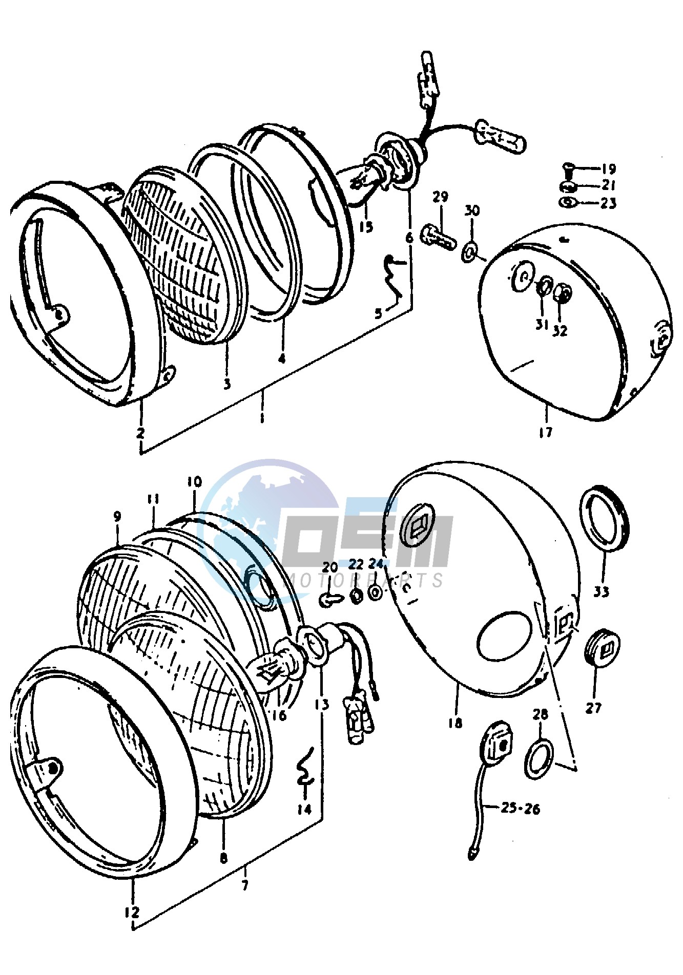 HEADLAMP (A100-4,K,L)