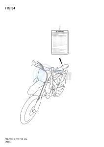 RM-Z250 (E3-E28) drawing LABEL (RM-Z250L1 E28)