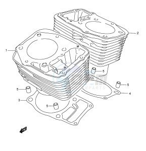 VL1500 (E2) drawing CYLINDER (MODEL W X Y)