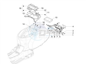 VX-VXL-SXL 150 4T 3V drawing Rear cover - Splash guard