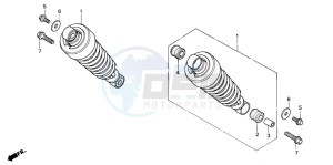 VF750CD drawing REAR CUSHION