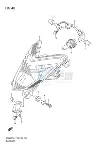 LT-R450 (E28-E33) drawing HEADLAMP (LT-R450L1 E33)