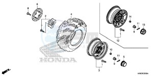 TRX500FA6G TRX500FA Australia - (U) drawing FRONT WHEEL