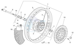 V7 Special - Stone 750 drawing Front wheel I