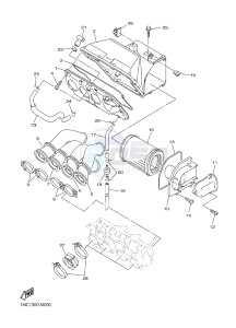 FJR1300A FJR1300-A FJR1300A ABS (B88C) drawing INTAKE