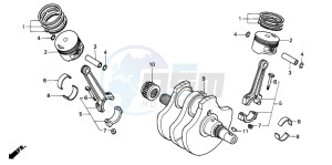 VT600CD 400 drawing CRANKSHAFT/PISTON