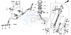 CBR900RR FIRE BLADE drawing REAR BRAKE MASTER CYLINDER