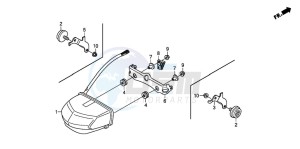 CBR600RR drawing TAILLIGHT