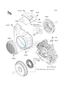 KAF 400 B [MULE 600] (B6F-B9F) B9F drawing COOLING