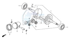 PK50SM WALLAROO drawing CRANKSHAFT/PISTON