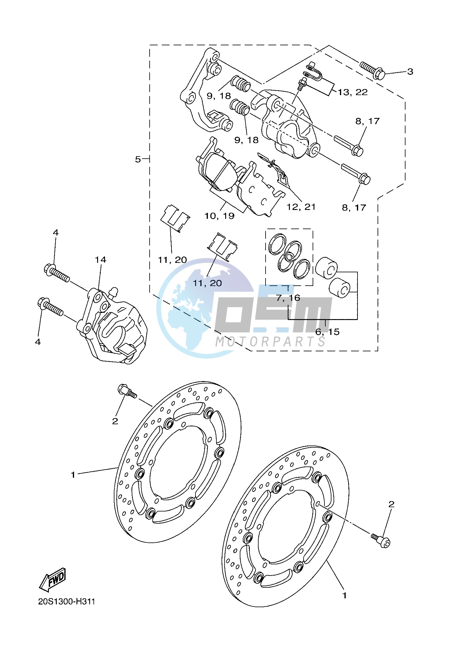 FRONT BRAKE CALIPER