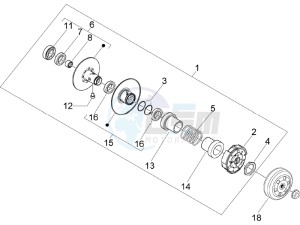 Runner 50 Pure Jet (UK) UK drawing Driven pulley