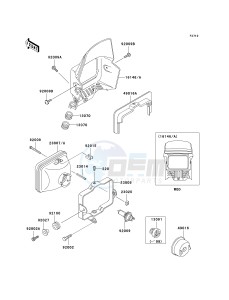 KL 250 D [KLR250] (D15-D19) [KLR250] drawing HEADLIGHT-- S- -