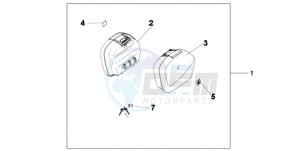 XL700V9 France - (F / CMF SPC) drawing PANNIER SET