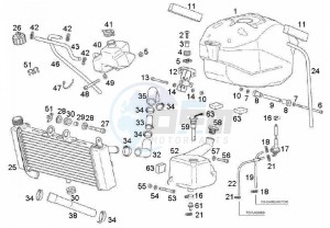 GPR - 50 cc VTHRF1A1A Euro 2 2T LC drawing Fuel tank (Positions)