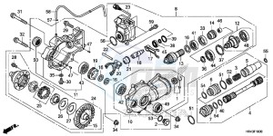 TRX500FM1F TRX500FM Europe Direct - (ED) drawing FRONT FINAL GEAR