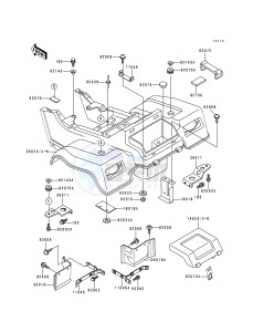 KLF 220 A [BAYOU 220] (A5-A9) [BAYOU 220] drawing REAR FENDER-- S- -