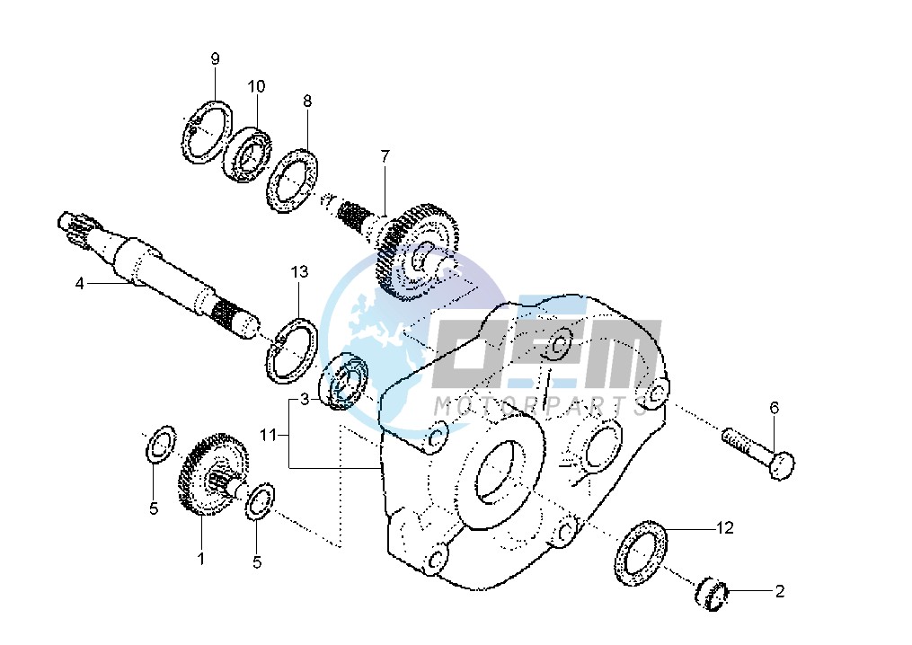 Rear Wheel axle