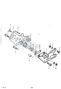 RM125 (N-T) drawing CHAIN GUIDE (RM125T)