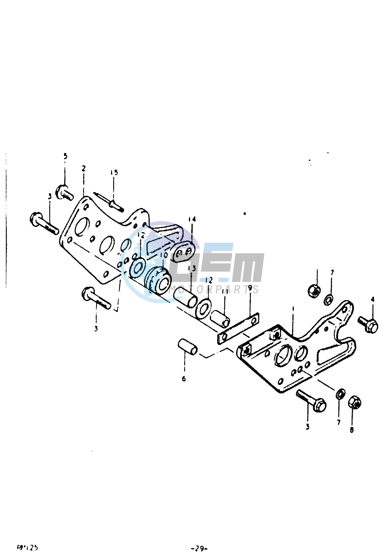 CHAIN GUIDE (RM125T)