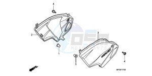 CB600FAA Europe Direct - (ED / ABS) drawing SIDE COVER