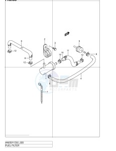 AN250 (E2) Burgman drawing FUEL FILTER