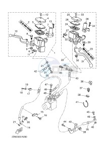 YPR250RA XMAX 250 ABS EVOLIS 250 ABS (2DLA 2DLA) drawing FRONT MASTER CYLINDER