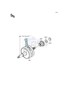 KX250F KX252AHF EU drawing Crankshaft