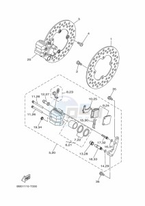 YFM450FWB KODIAK 450 (BJ5X) drawing FRONT BRAKE CALIPER