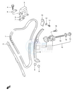 GSX750F (E4) drawing CAM CHAIN