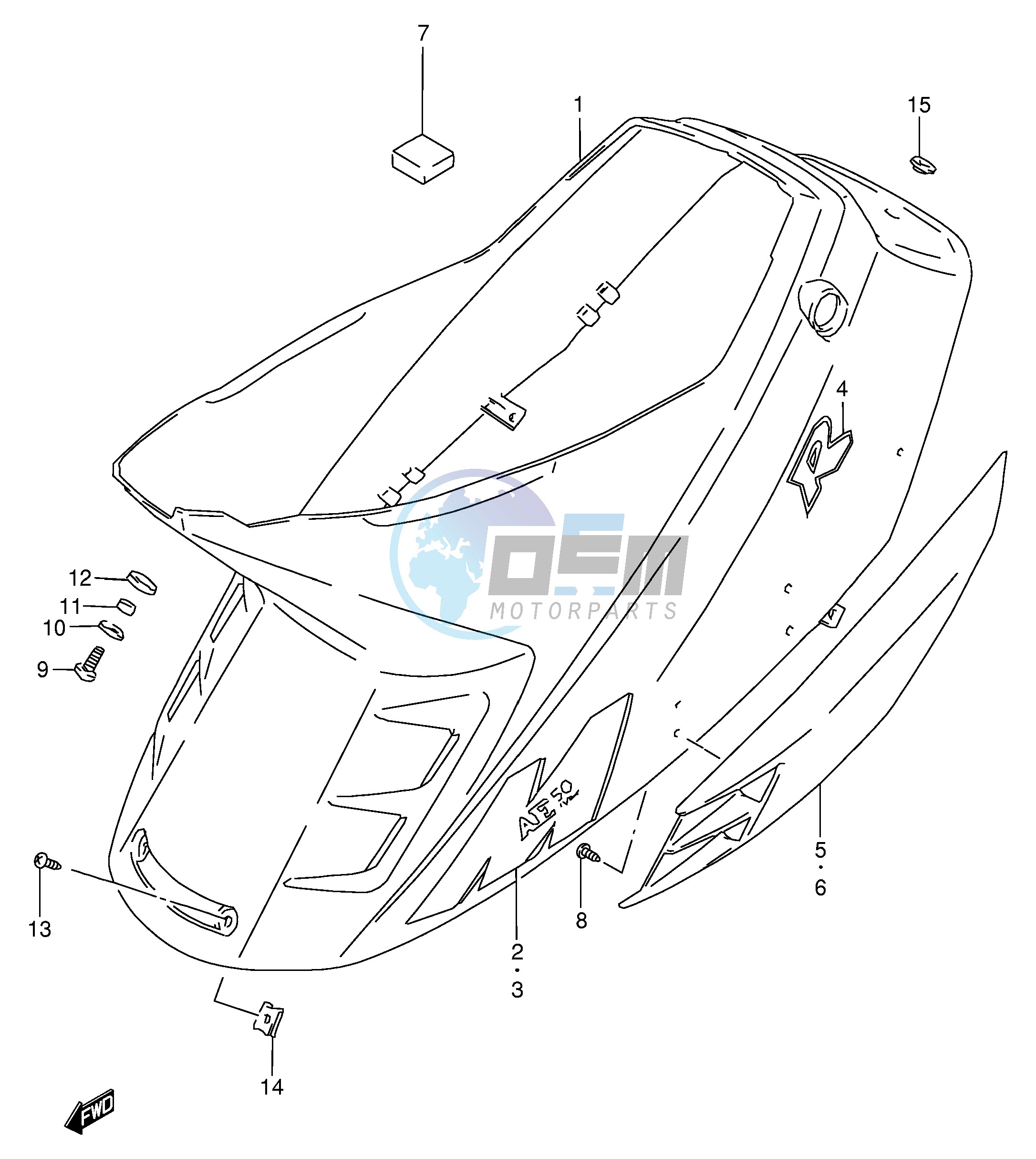 FRAME COVER (AE50RT RV)