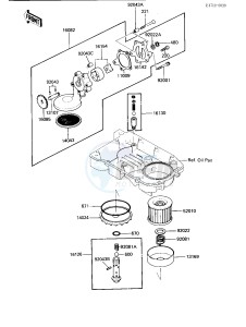 ZX 600 B [NINJA 600RX] (B1) [NINJA 600RX] drawing OIL PUMP_OIL FILTER