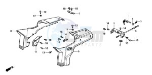 SH50D SCOOPY drawing BODY COVER