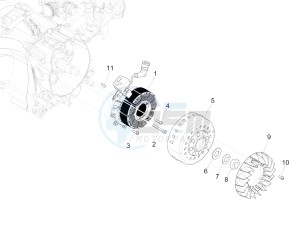 GTS SUPER- SUPER SPORT 150 4T 3V IE ABS E3-E4 (APAC) drawing Flywheel magneto