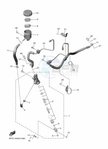 NIKEN GT MXT890D (BFD3) drawing REAR MASTER CYLINDER