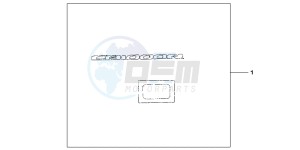 CB1000RAB drawing 3D LOGO SILVER