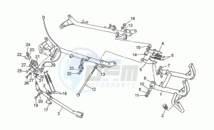 California III 1000 Carburatori Carenato Carburatori Carenato drawing Stands