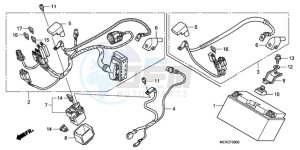 CBF600NA9 France - (F / ABS CMF) drawing BATTERY