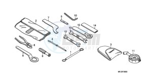 CBR600RRA Europe Direct - (ED) drawing TOOLS